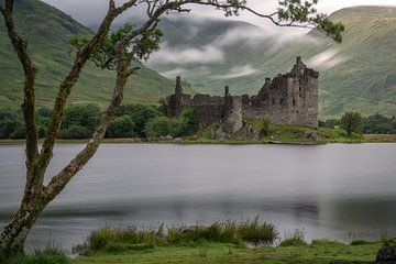 Kilchurn Castle on a quiet early morning in summer by Anges van der Logt