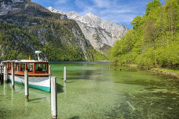 Landingsplaats voor boten aan de Königssee van Sabine Wagner