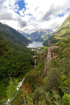 Norway Landscape at Geiranger Fjord by Studio17
