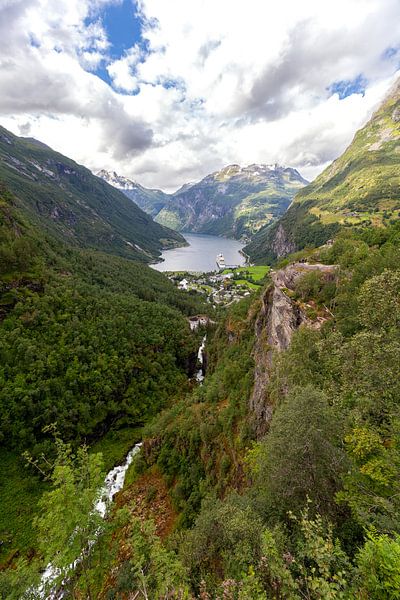 Norway Landscape at Geiranger Fjord by Studio17