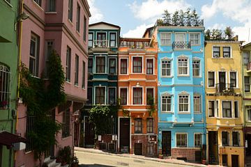 Pasteltinten in Istanbul van Renzo de Jonge