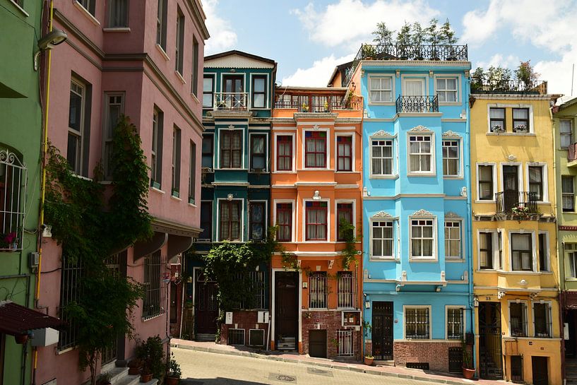 Pasteltinten in Istanbul van Renzo de Jonge