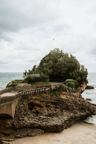 Kleine Insel vor der Küste von Biarritz