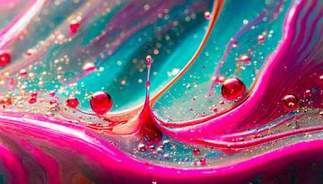 Kleurrijke vloeibare kleuren van Mustafa Kurnaz