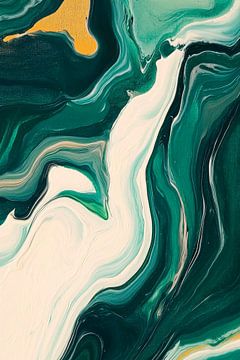 Play of colours green by Poster Art Shop