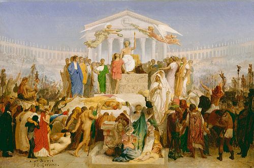De leeftijd van Augustus, de geboorte van Christus, Jean-Léon Gérôme