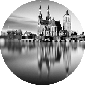 St-Martinuskerk Cuijk #8 (zwart wit) van Lex Schulte