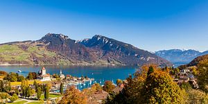 Spiez sur le lac de Thoune dans l'Oberland bernois en Suisse sur Werner Dieterich
