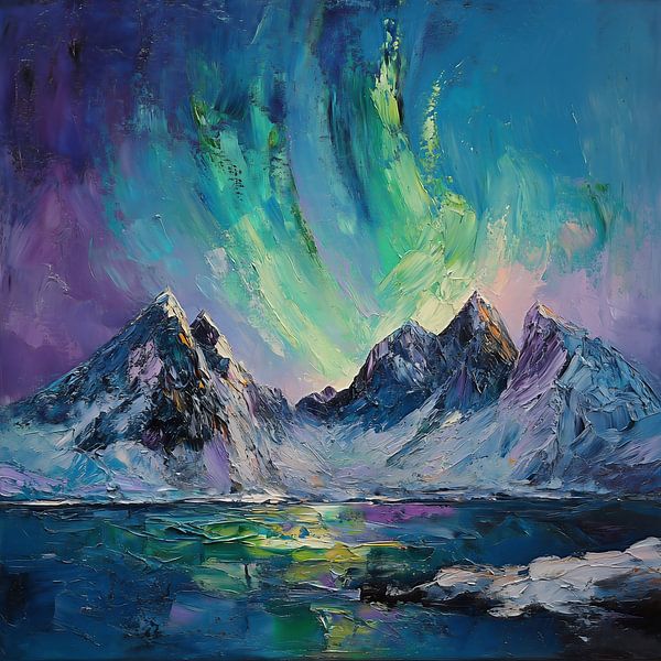 Fjordlichter von fernlichtsicht