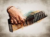 classic Spanish guitar by Johan Zuijdam Digi Art thumbnail