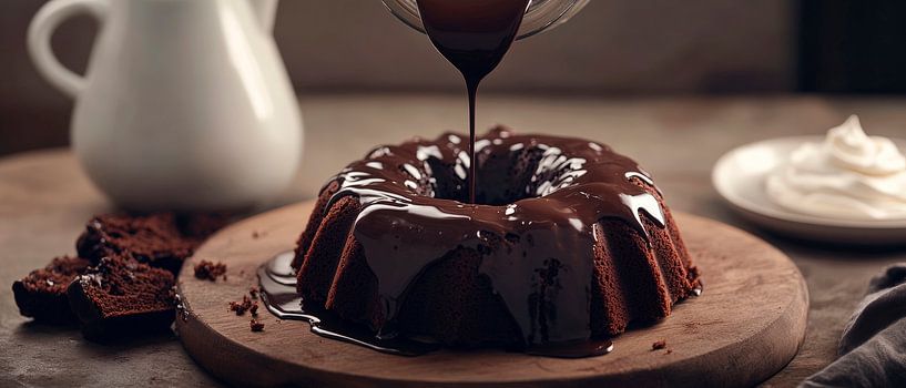 Schokoladenkugel mit Sahne-Topping von Poster Art Shop