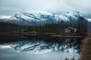 Bergen in het noorden van Scandinavië