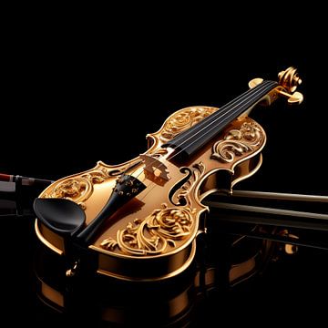 Gouden viool van TheXclusive Art