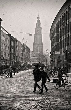 Schnee in Groningen von Fons Bitter