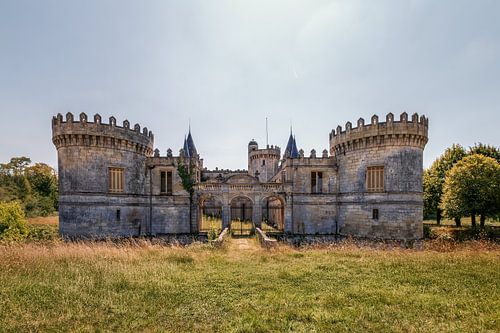 Frankrijk - Verlaten kasteel in het veld