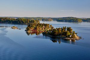 Blick auf die Schären Inseln in Schweden