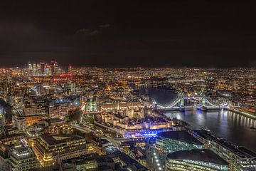 Uitzicht over Londen van Wim Kanis