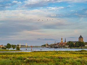 Stadsgezicht en skyline van Kampen
