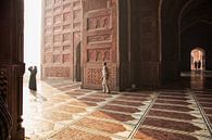 Indien. Taj Mahal Indianerpalast. Islamische Architektur. Tür zur Moschee von Tjeerd Kruse Miniaturansicht