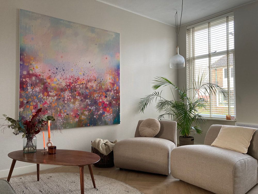 Bloemenveld petites fleurs kleurrijk  van Bianca ter Riet 