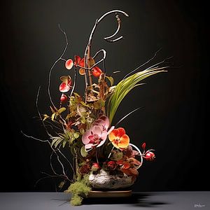 ikebana (japanse bloemsierkunst) sur Gelissen Artworks