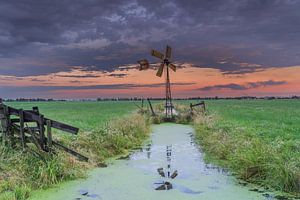 Zwammerdam - Polderzicht - Sonnenuntergang