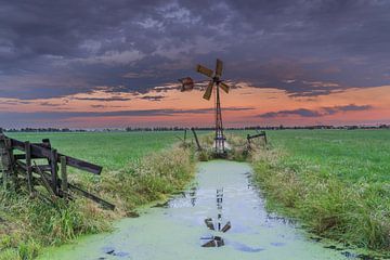 Zwammerdam - Polderzicht - Coucher de soleil sur Frank Smit Fotografie