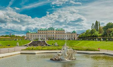 Belvedere-Schlossgarten, Muschelbrunnen, Kaskadenbrunnen, Wien, Österreich