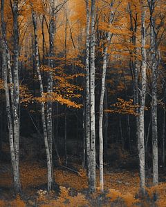 Romantischer Herbstwald