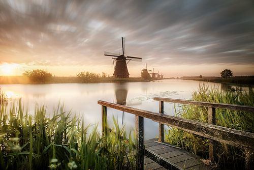 Windmolens in Nederland een klein meer