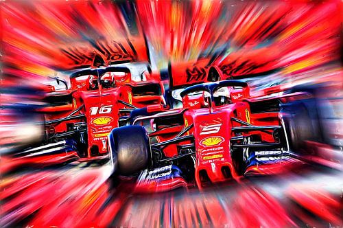 Italian Power 2019 - Vettel versus Leclerc von DeVerviersBelgium