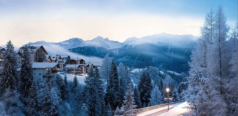 Panorama of Serfaus by Christa Krus