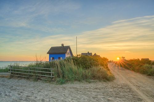 Maison bleue sur la mer Baltique à Heiligenhafen