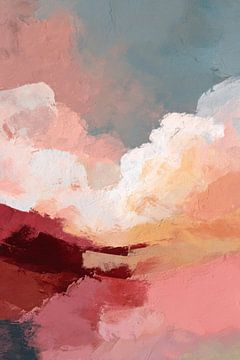 Soft Horizon - Zeitgenössische abstrakte Landschaft von Mosaic Dialogue