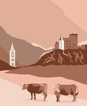 Nauders en couleurs sépia