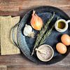 Pan with ingredients by Silvio Schoisswohl