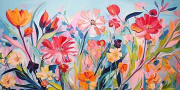 Fleurs aux couleurs douces sur Bert Nijholt