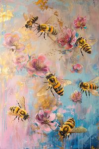 Peinture d'abeilles