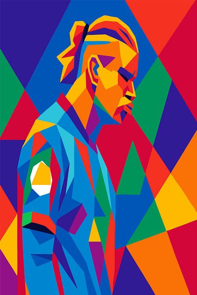 Énergie colorée du champion par ink art