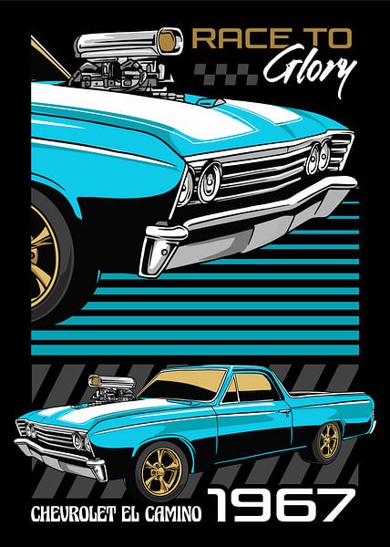 Chevrolet El Camino Muscle Car by Adam Khabibi
