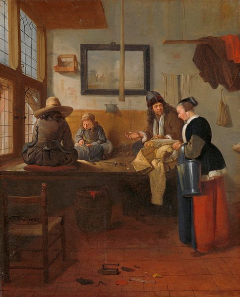 L'atelier du tailleur, Quiringh Gerritsz. van Brekelenkam par Des maîtres magistraux