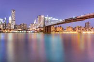 Brooklyn Bridge at Night by Tom Roeleveld thumbnail