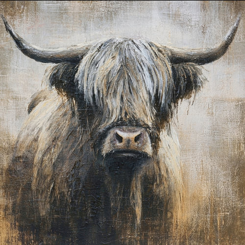 Highland Cow Close-Up