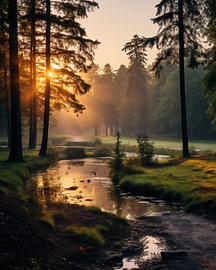 Autumn mood in dreamlike nature