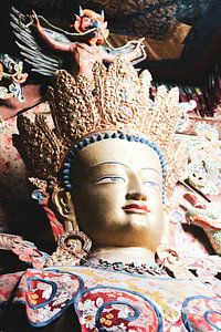 Le Bouddha Maitréya au monastère du Ladakh