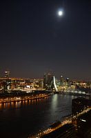 Rotterdam sous la pleine lune.