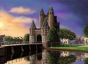 Amsterdamse Poort in de zomer van Linda van Kleef thumbnail
