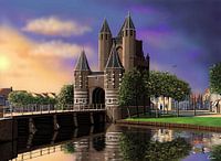 La porte d'Amsterdam en été
