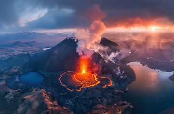 De vulkanen van IJsland: beschermers van de wildernis van fernlichtsicht