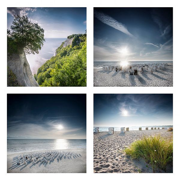 Sun beach and sea photo collage by Voss photography